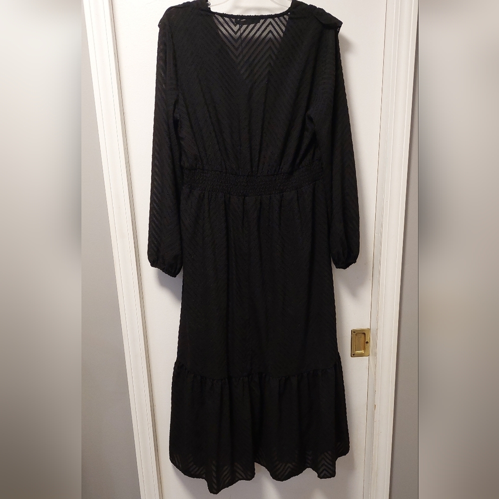 ZARA Dotted Mesh Midi Dress NWT - Picture 10 of 15